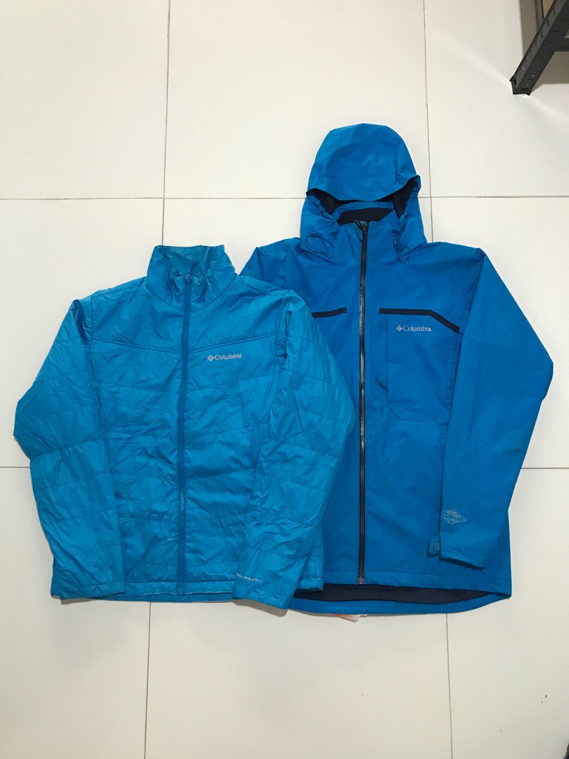Columbia INTERCHANGE Mountain Jacket, Shell Jacket, Men's XL Nylon gray type Vintage Second Hand main image 0