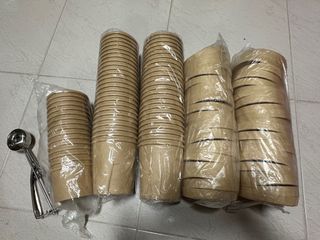 Ice Cream cone Paper Sleeve 4cm x 9cm , Everything Else on Carousell