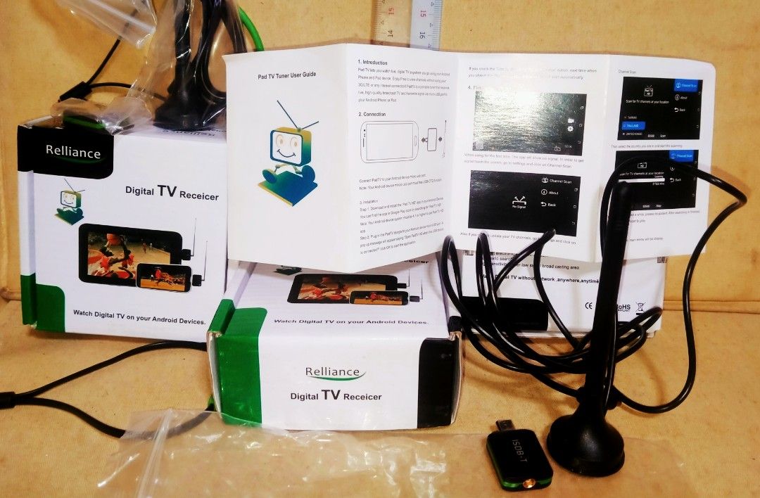 Digital TV Receiver for phone (Category: Other Mobile & Gadget Accessories) located in Calamba. Submitted by princessbotique (Listing ID 1319457851, Image 2). Description: Digital TV Receiver for phone Android Phone Type C Usb This Android TV tuner converts your Android smart phone or tablet into a TV, watch and Enjoy all local TV Channels, without using your airtime 3G/LTE or any internet connection, anywhere and anytime. New with box and manual