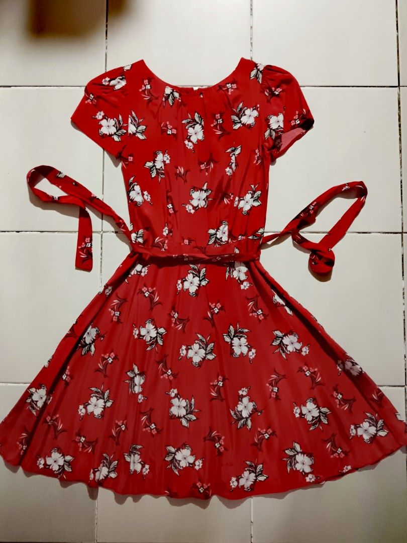 Dorothy perkins red floral dress best sale