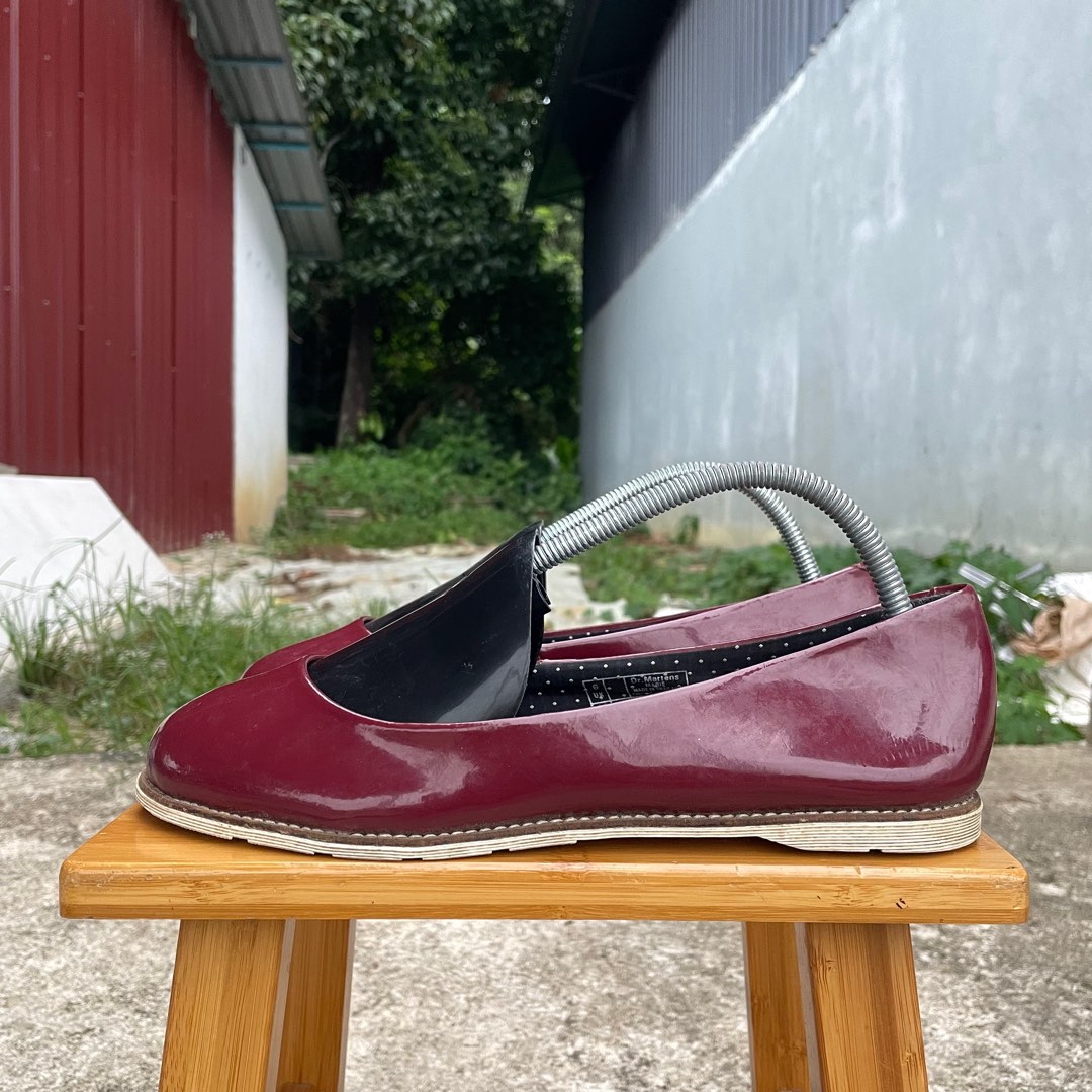 Dr Martens Marie Flats Burgundy 6UK 25cm RM13O