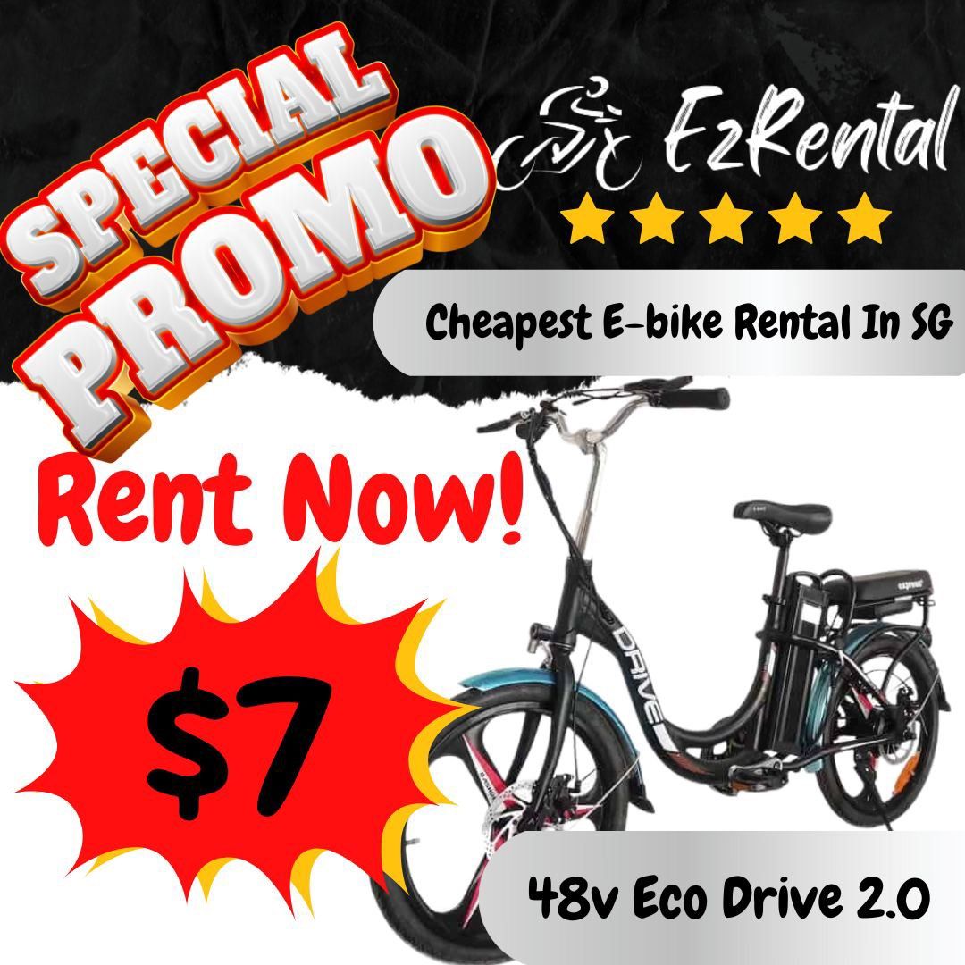 Eco Drive 2.0 Ebike Rental Sports Equipment PMDs E Scooters E Bikes E Scooters E Bikes on Carousell