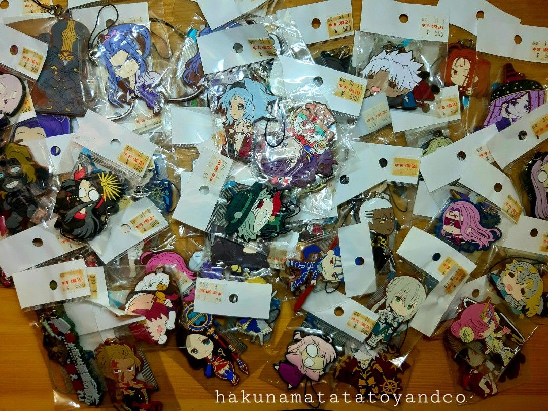 Fate Grand Order Rubber keychains Authentic (Category: Character Goods) located in Cavite. Submitted by hakunamatatatoyandcollectibles (Listing ID 1319414429, Image 1). Description: ❗SELLING PER PIECE❗❗ Fate Grand Order Rubber keychains Authentic no box all good conditions Japan imported items What you see is what you get (WYSIWYG) As is Authentic items Good condition items.