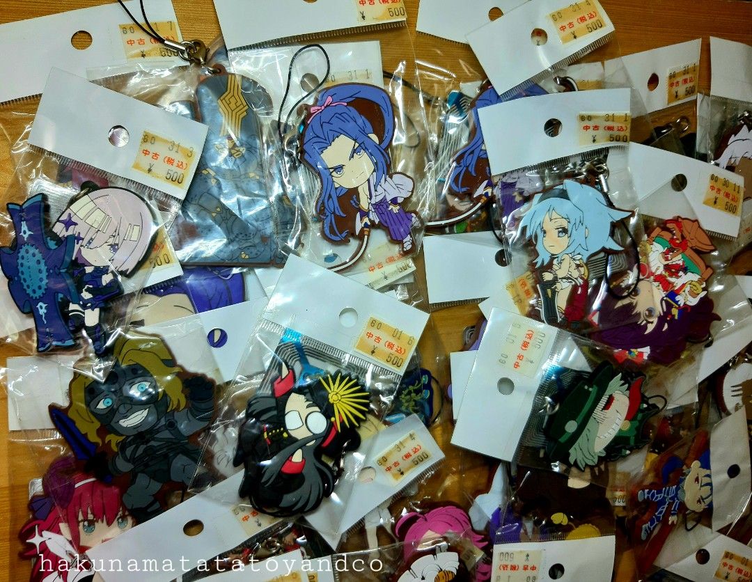 Fate Grand Order Rubber keychains Authentic (Category: Character Goods) located in Cavite. Submitted by hakunamatatatoyandcollectibles (Listing ID 1319414429, Image 2). Description: ❗SELLING PER PIECE❗❗ Fate Grand Order Rubber keychains Authentic no box all good conditions Japan imported items What you see is what you get (WYSIWYG) As is Authentic items Good condition items.
