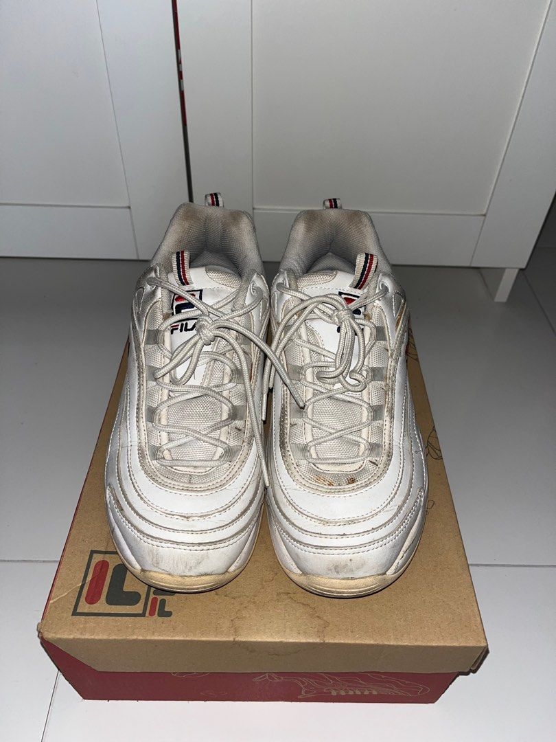 Fila ray white grey deals