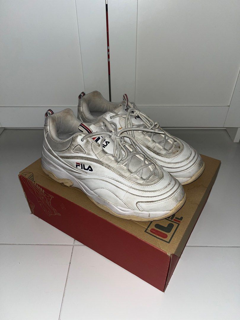 Fila ray white grey top