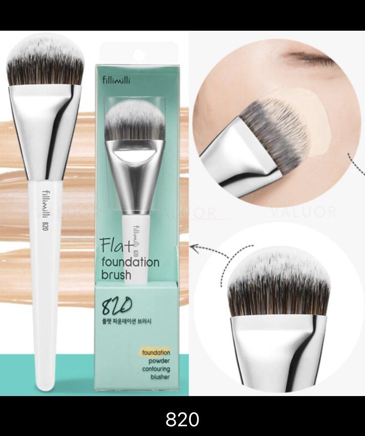 Fillimilli Flat Foundation Brush - 820 (Category: Makeup) located in Cainta. Submitted by prelovedbykrizzy (Listing ID 1319345745, Image 1). Description: Brandnew 💯 Bought in Korea 💯 Never been opened. Rfs: Extra.