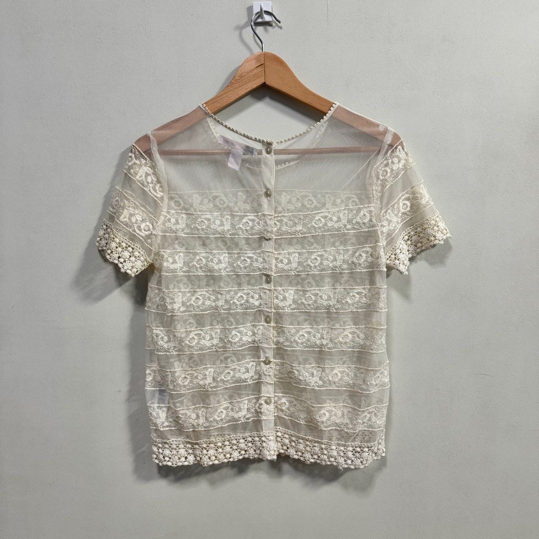 forever 21 eyelet top