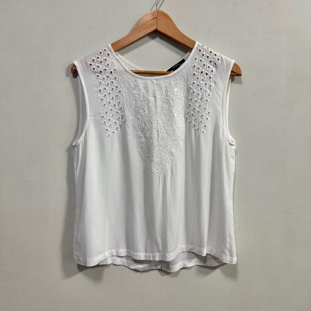 Buy lace trim tank top forever 21 Free Shipping