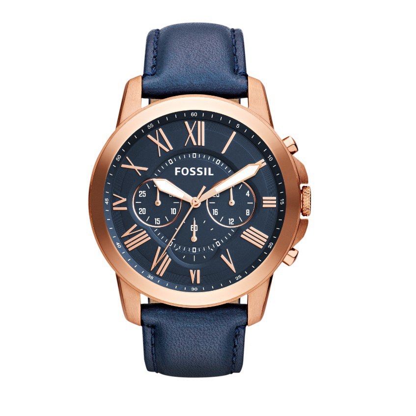 Fossil rhett chronograph leather watch online