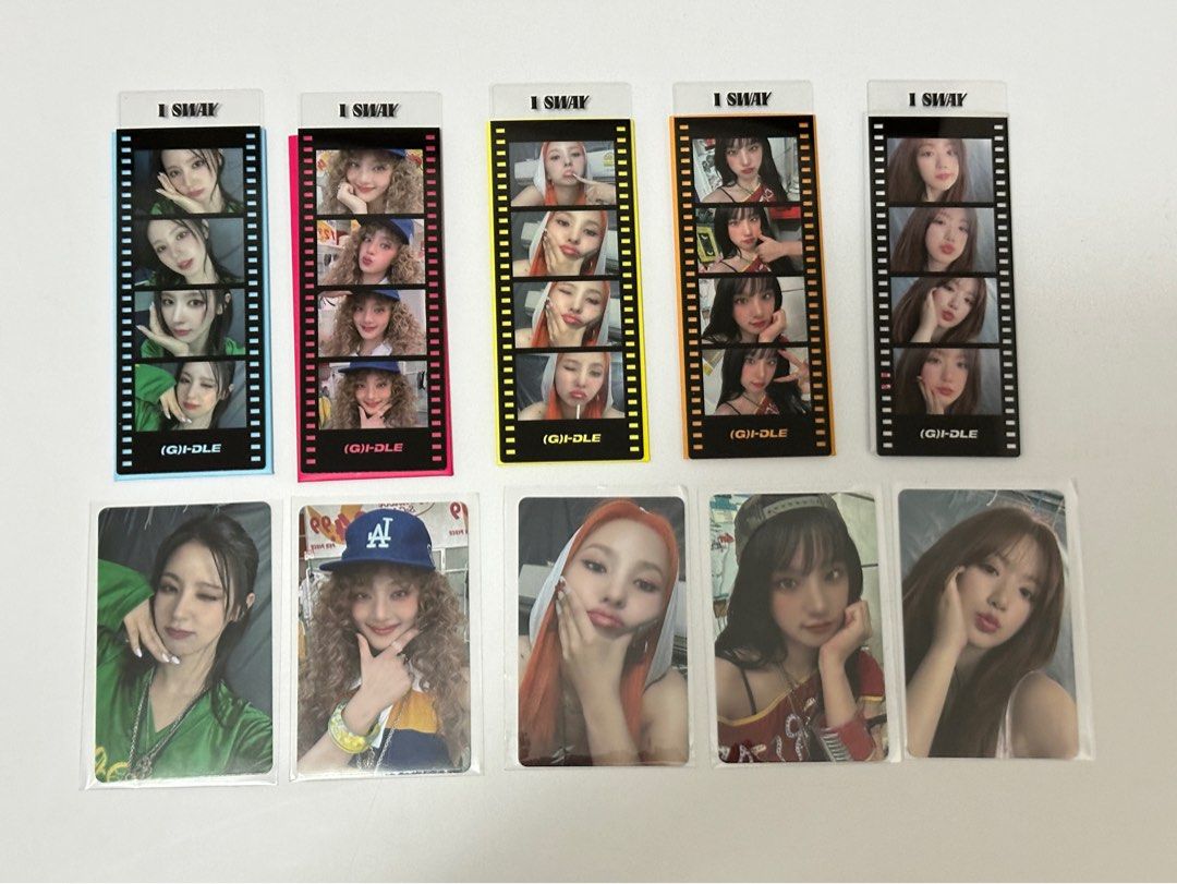 G)I-DLE CUBE CAFE 小卡+人生四格週邊, 興趣及遊戲, 收藏品及