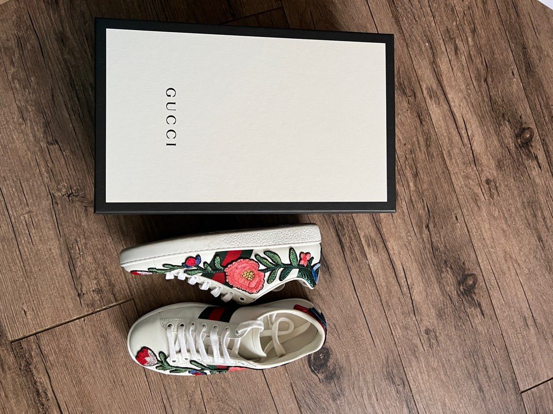 Gucci ace floral mens store