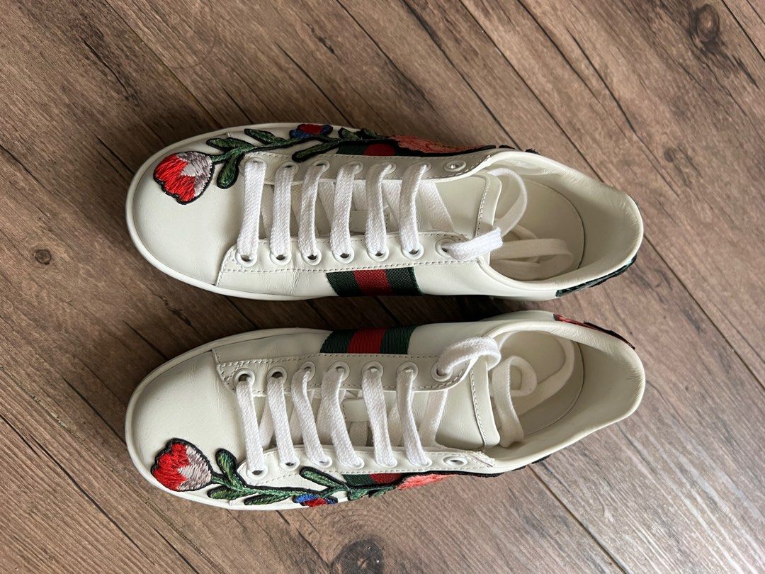 Gucci floral ace sneakers online