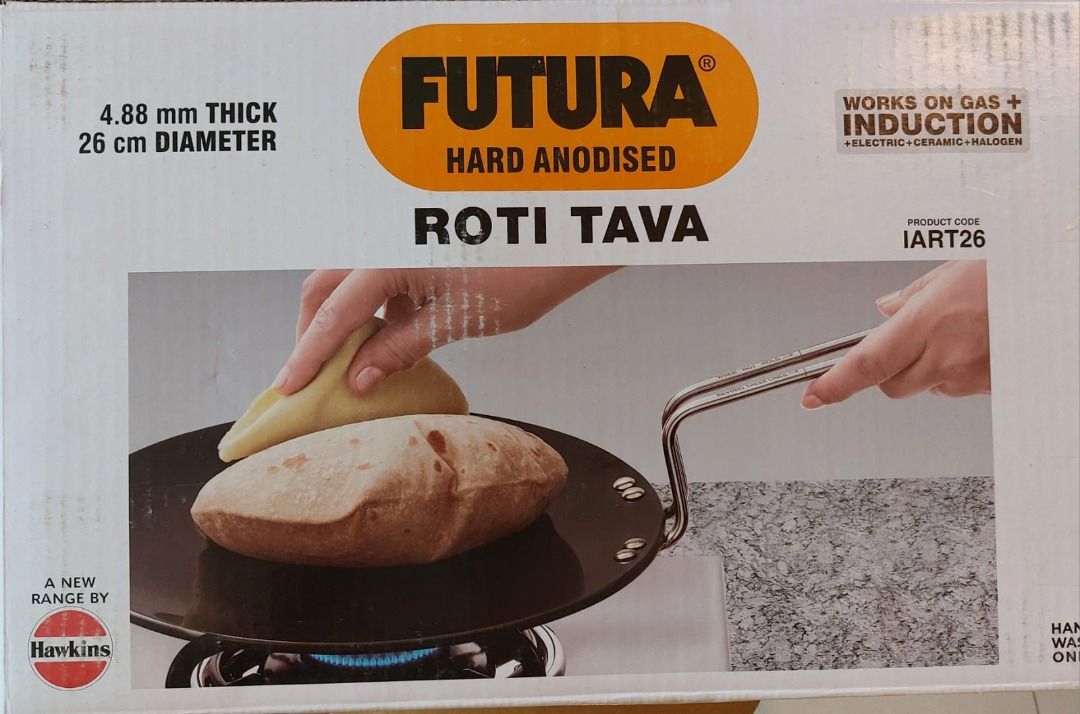 Hawkins Futura Anodised Roti Chappati Tava 26 cm Brand New