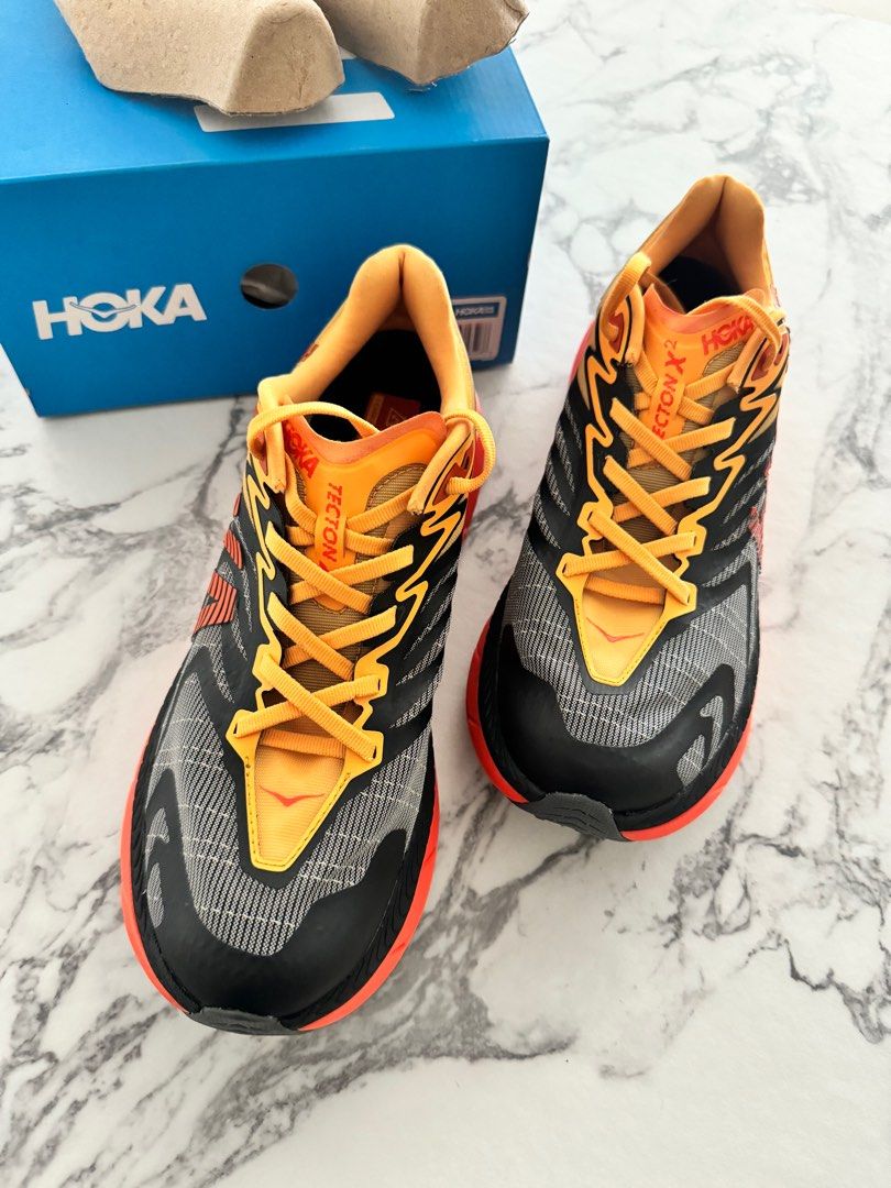 Hoka Tecton X2 Size 43 1/3 (27.5cm), Fesyen Pria, Sepatu 