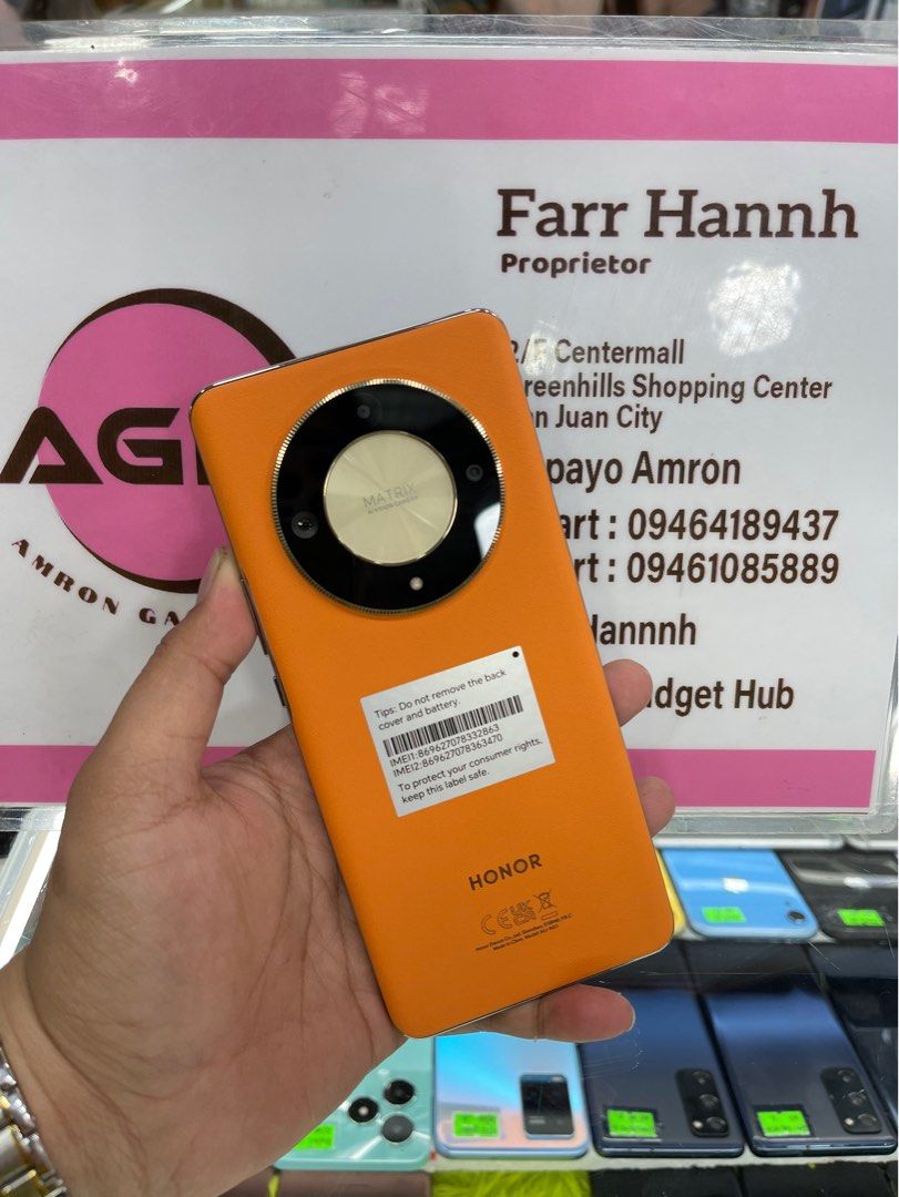 HONOR X9B 5G (Category: Android Others) located in Manila. Submitted by farhanadau39938 (Listing ID 1319390180, Image 1). Description: HONOR X9B 5G *12+8/256GB *SNAP DRAGON 6 GEN 1 *HONOR RAM TURBO *7.2 *13 VERSION Inclusion Case Charger “DIRECT NALANG PO KAYO SA MISMONG PAGE KO amron gadget hub or sa facebook ko HANNAH AMRON kasi hindi po ako agad agad maka reply . Salamat🤍 Follow us on tiktok: www.tiktok.com/@amrongadgethub We deliver right at