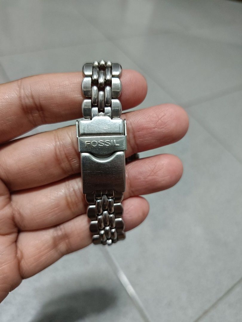 Fossil Blue Vintage Stainless Steel Watch Vintage Fossil Blue