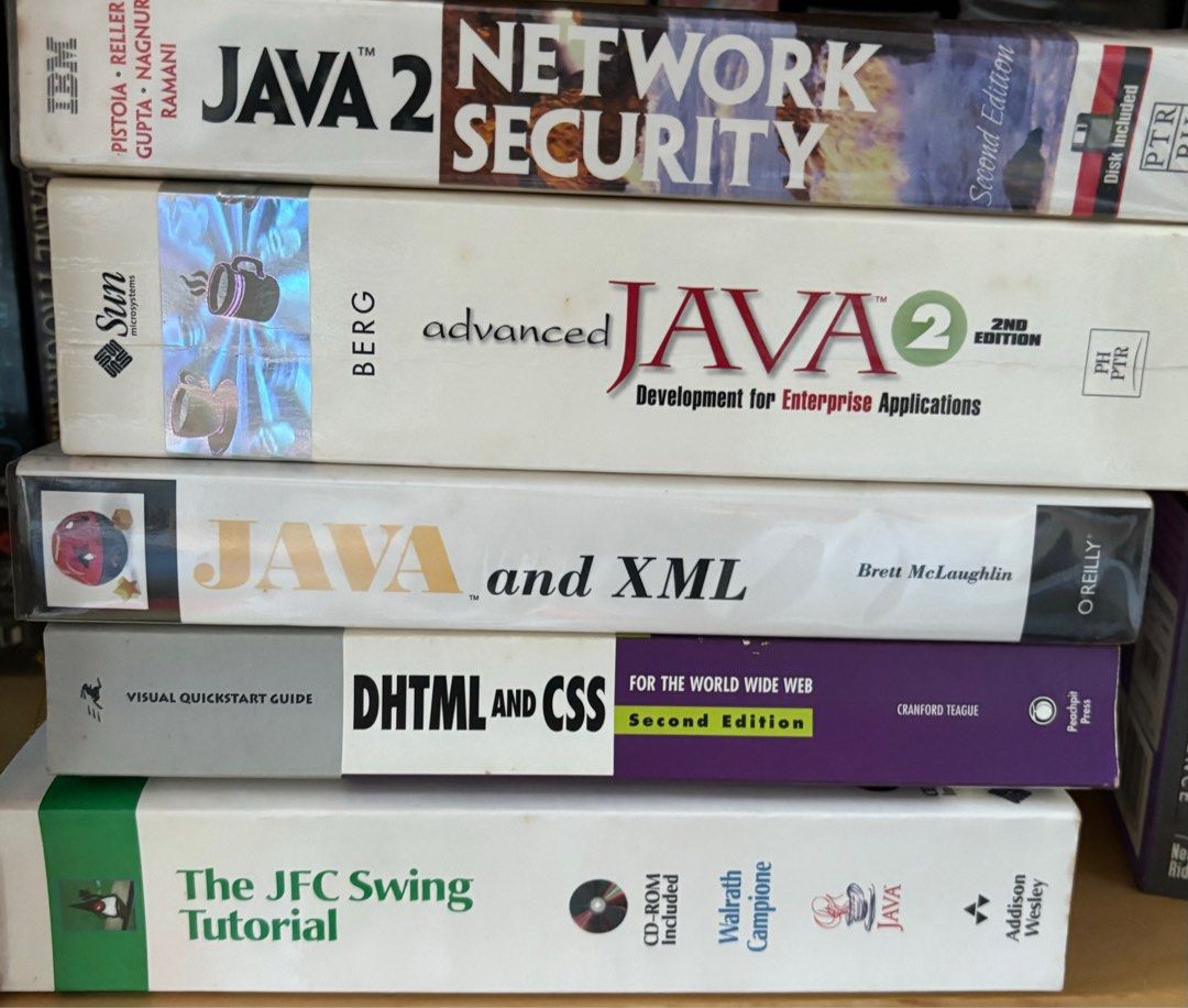 Java Books (Category: Textbooks) located in Singapore. Submitted by dicalp (Listing ID 1317107473, Image 1). Description: All for $20!.