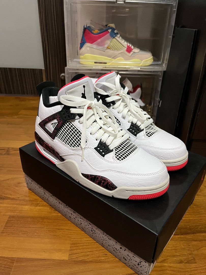 Jordan 4 Flight Nostalgia Pale Citron Men s Fashion Footwear Sneakers on Carousell