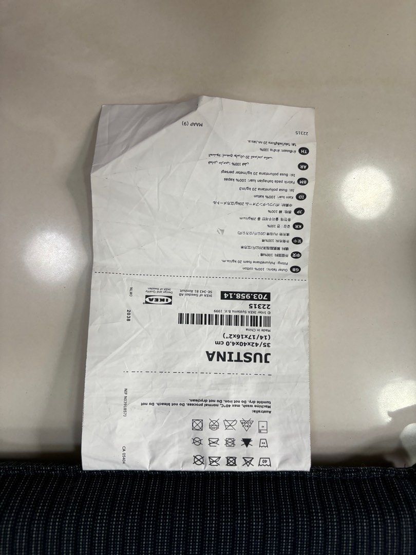 Ikea chair cushion washing instructions discount