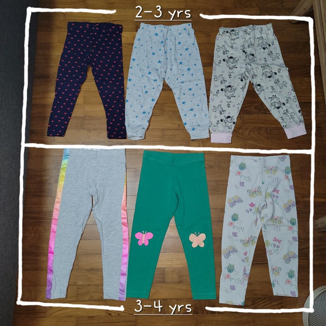 Kids Leggings long pants M S and Next UK 2 4 yrs