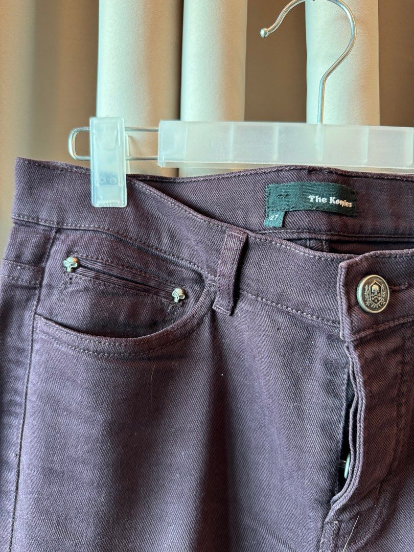 Kooples aubergine denim jeans (Category: Jeans) located in Mandaluyong City. Submitted by declutteringagain (Listing ID 1319423461, Image 2). Description: .