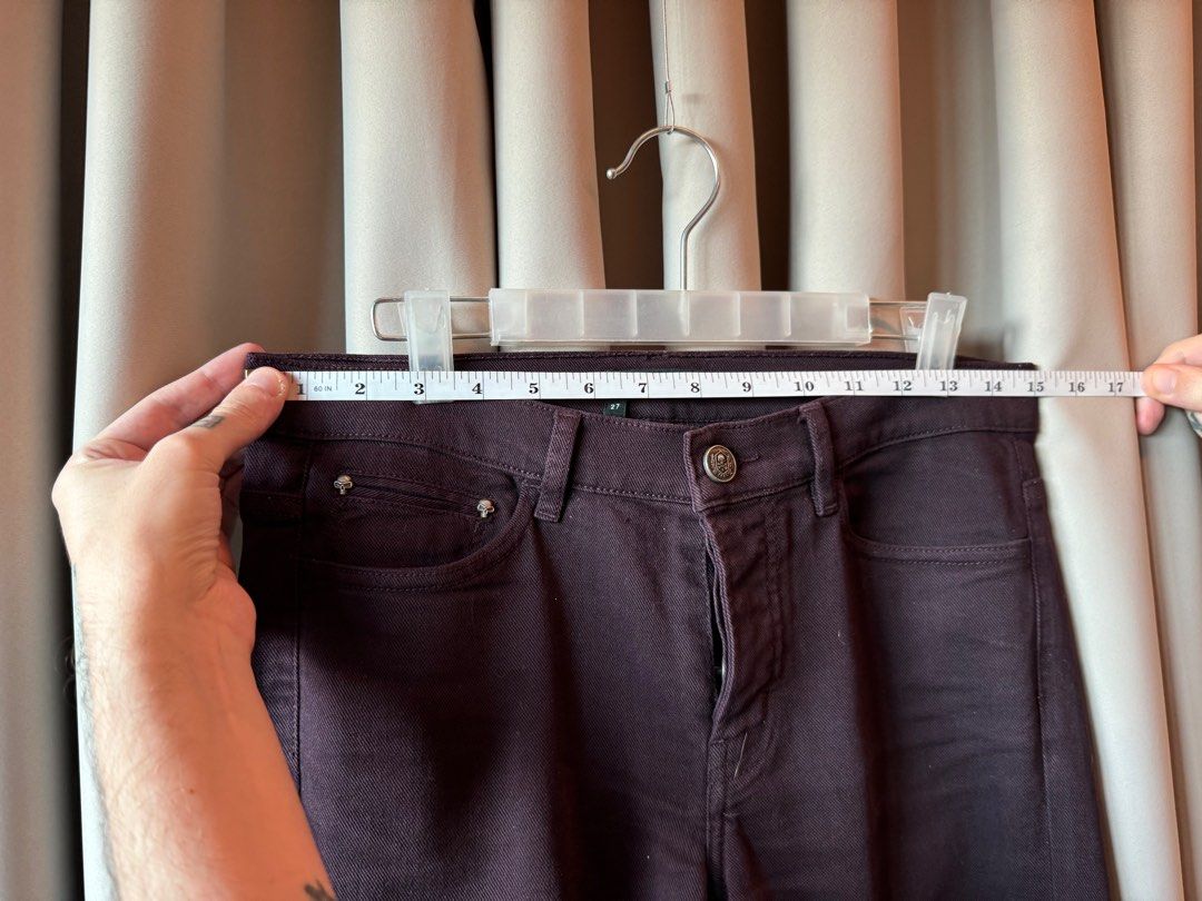 Kooples aubergine denim jeans (Category: Jeans) located in Mandaluyong City. Submitted by declutteringagain (Listing ID 1319423461, Image 3). Description: .