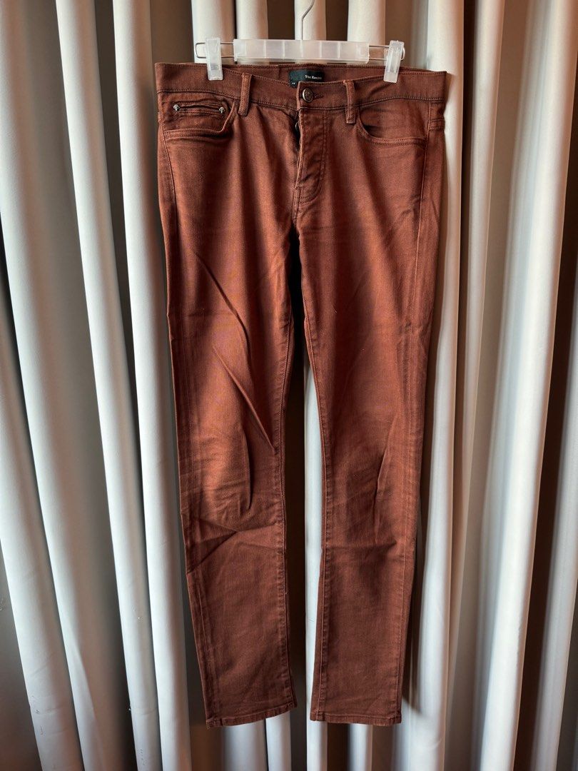 Kooples brown denim jeans (Category: Jeans) located in Mandaluyong City. Submitted by declutteringagain (Listing ID 1319423033, Image 1). Description: .