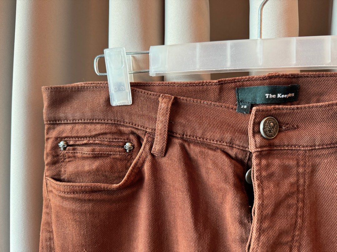 Kooples brown denim jeans (Category: Jeans) located in Mandaluyong City. Submitted by declutteringagain (Listing ID 1319423033, Image 3). Description: .