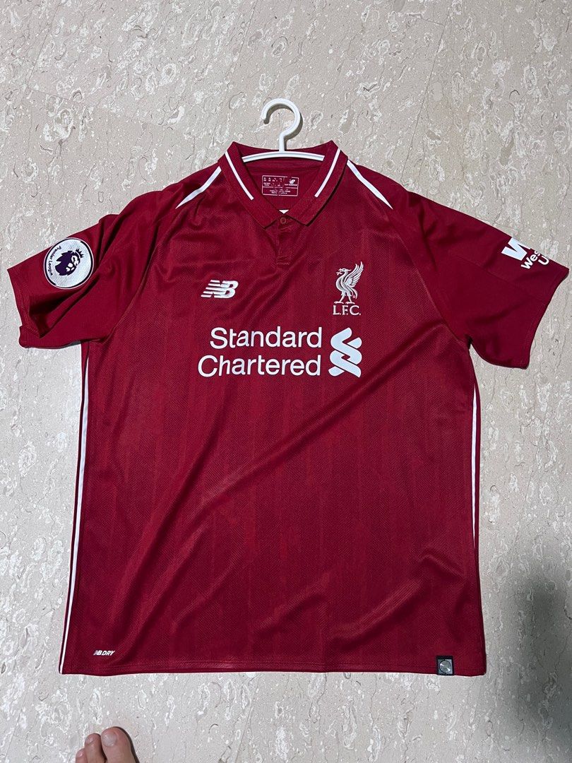 Liverpool FC s 2018 19 New Balance home kit Virgil 4 XL
