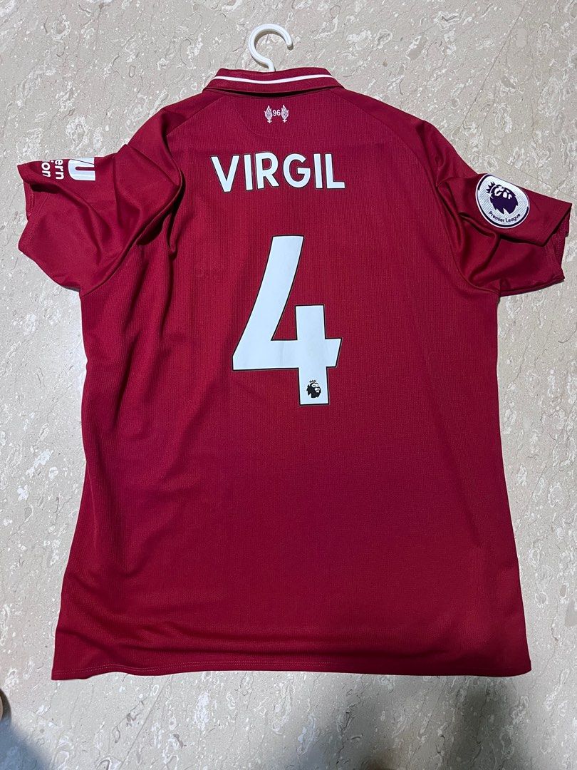 Liverpool FC s 2018 19 New Balance home kit Virgil 4 XL