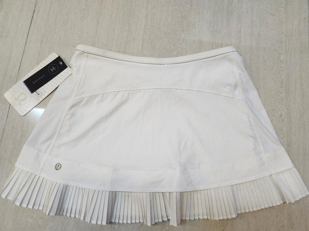 Lululemon white ruffle skirt shop