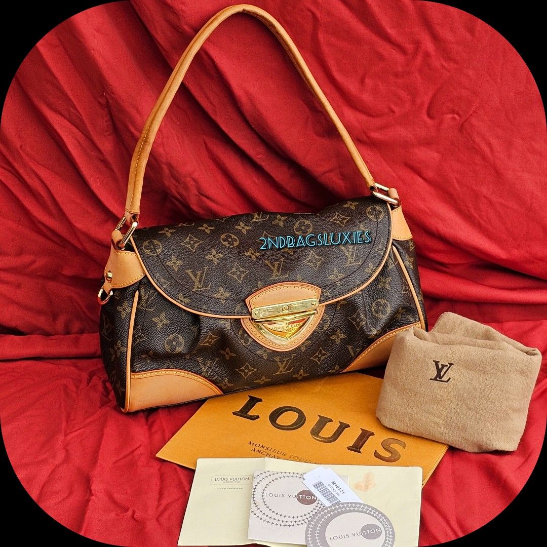 Lv Louis Vuitton Beverly Mm Monogram Canvas Flap Shoulder Bag Luxury Bags Wallets on Carousell