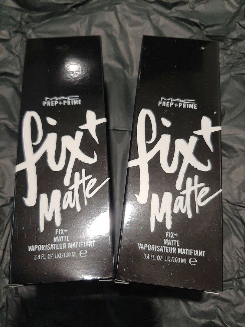 REPRICED Mac Prep + Prime Fix+ Matte (Category: Makeup) located in Quezon City. Submitted by decluttering_helpmeee (Listing ID 1319356385, Image 2). Description: Matte Variant. Full size 100ml. Brand new in box. 2023 batch. Retails for Php 1800. Other variants also available. Original Coconut Price is slightly negotiable. Sf c/o buyer..