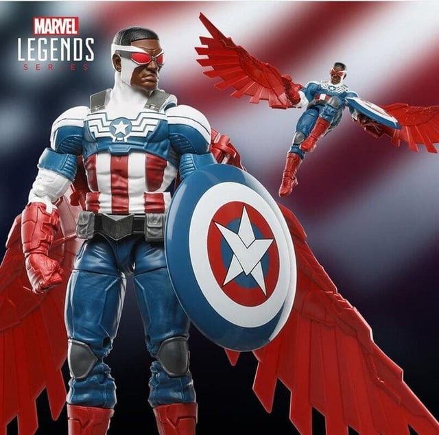 Marvel Legends Deluxe Falcon Captain America Sam Wilson, Hobbies \u0026 Toys,  Toys \u0026 Games on Carousell