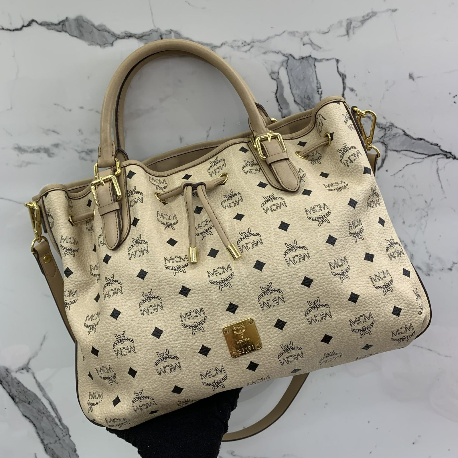 Mcm beige bag store