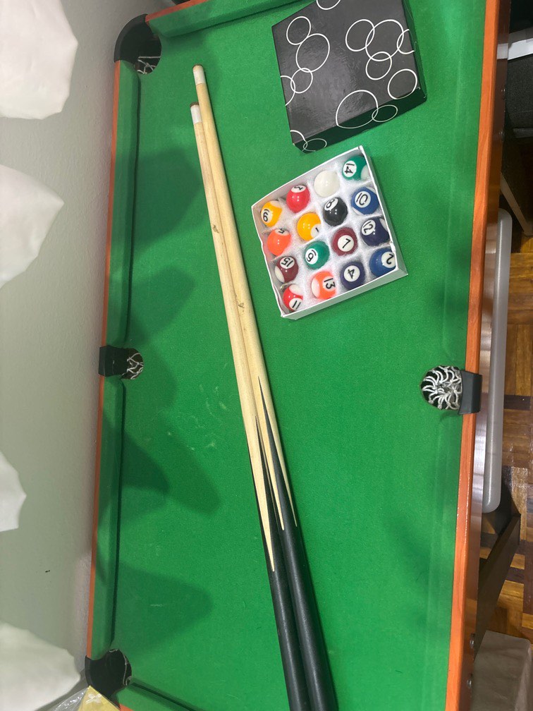 Pool Table Rm100 Mini Portable Pool Billiard Table, Hobbies & Toys, Toys & Games on ...