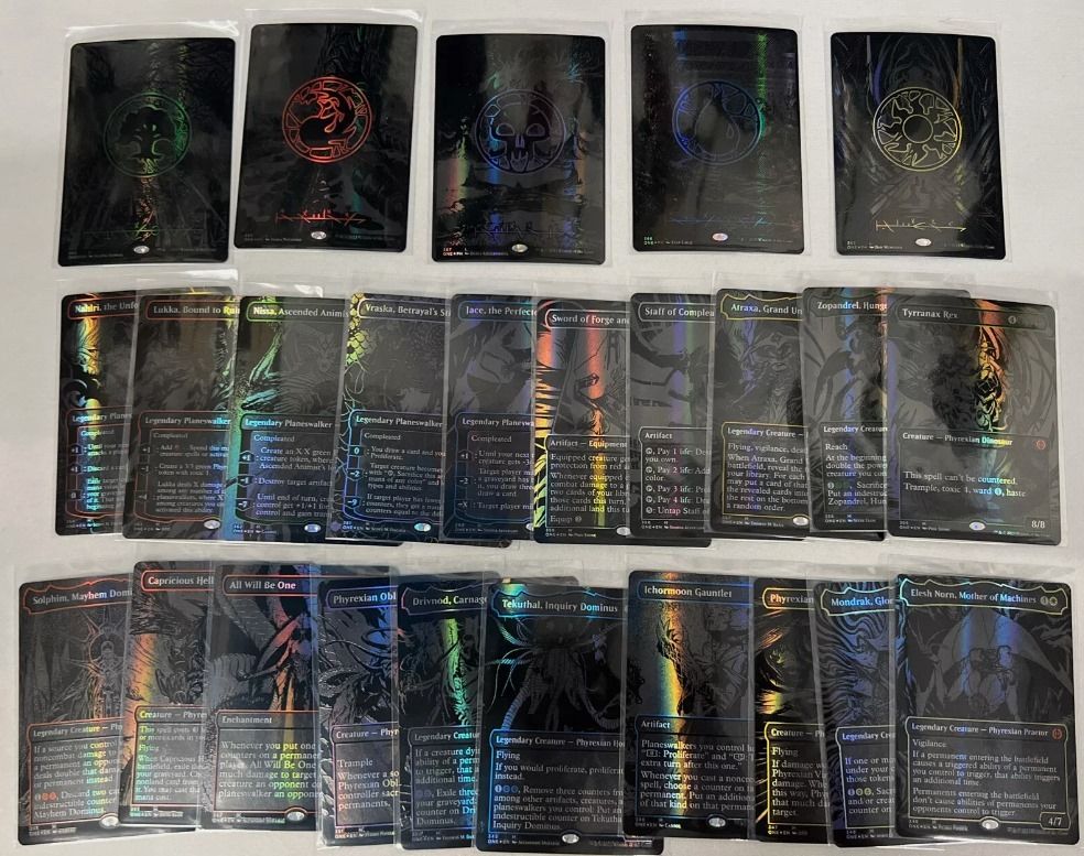 Updated 24 Aug 2025): MTG Limited Edition - 1 set of Oil Slick Raised Foil  Set