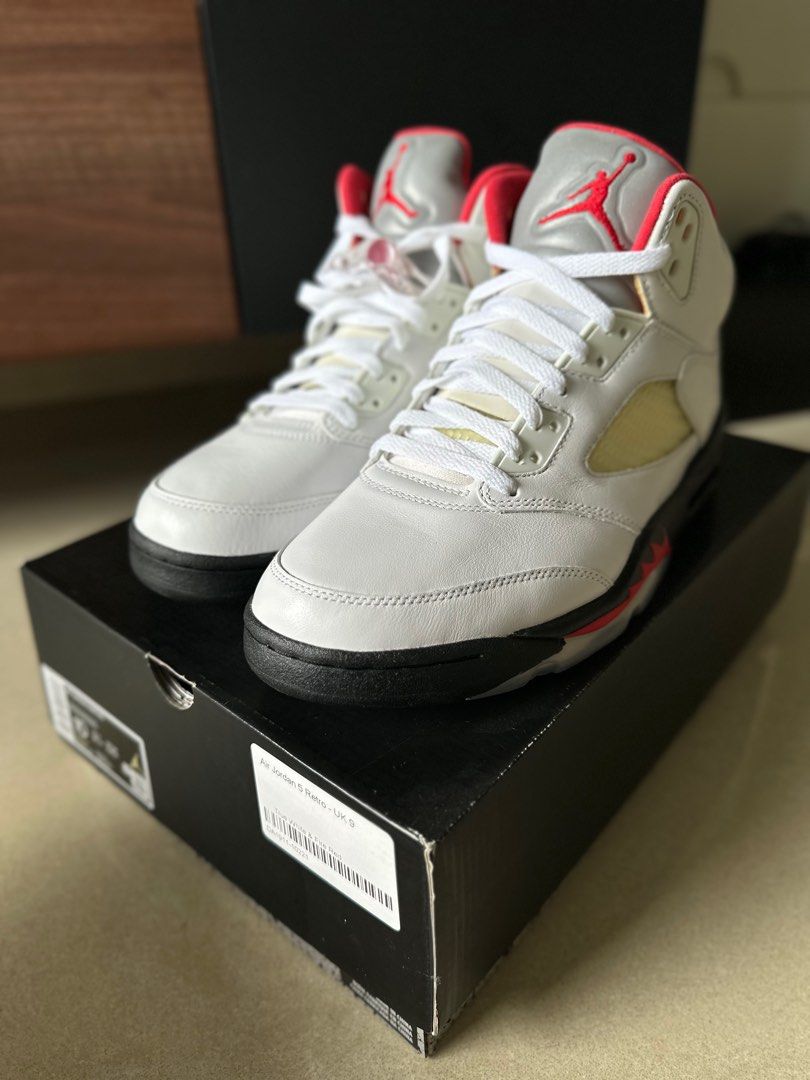 Nike air jordan 5 red online