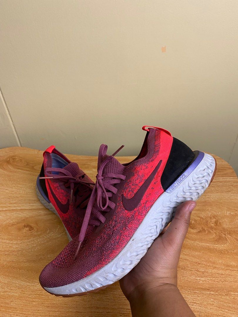 Nike epic react flyknit maroon shop