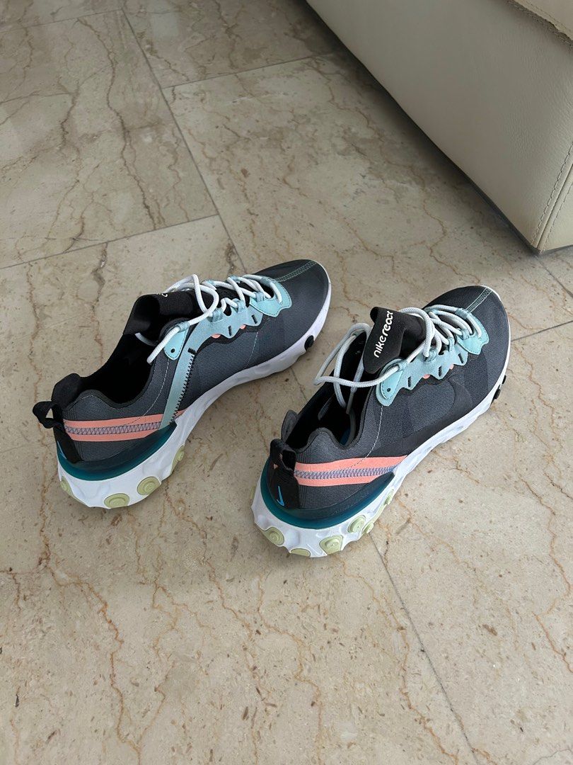 Nike React (Category: Sneakers) located in Singapore. Submitted by mr_hw (Listing ID 1319457738, Image 2). Description: Brand new in box. US 11 UK 10 EUR 45.