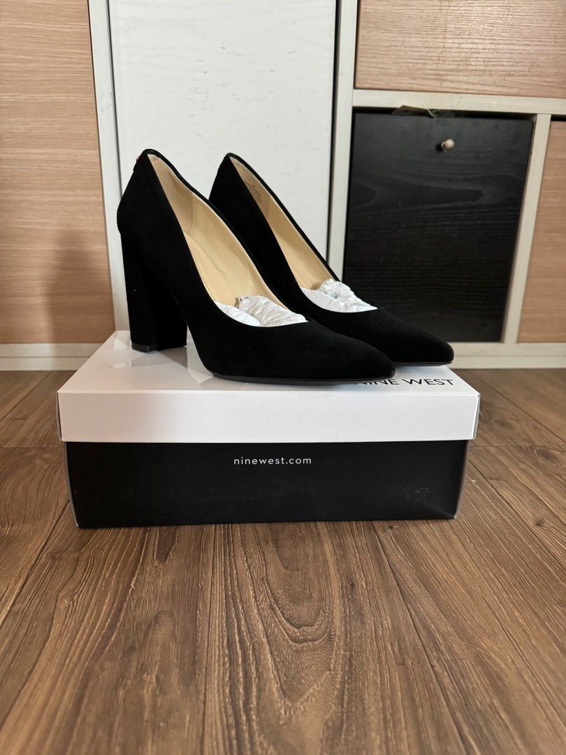Nine west astoria black suede clearance