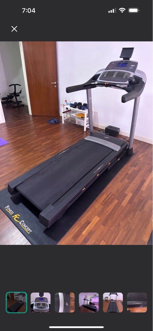 Nordictrack T10.0 Folding Treadmill Sports Equipment Exercise Fitness Cardio Fitness Machines on Carousell