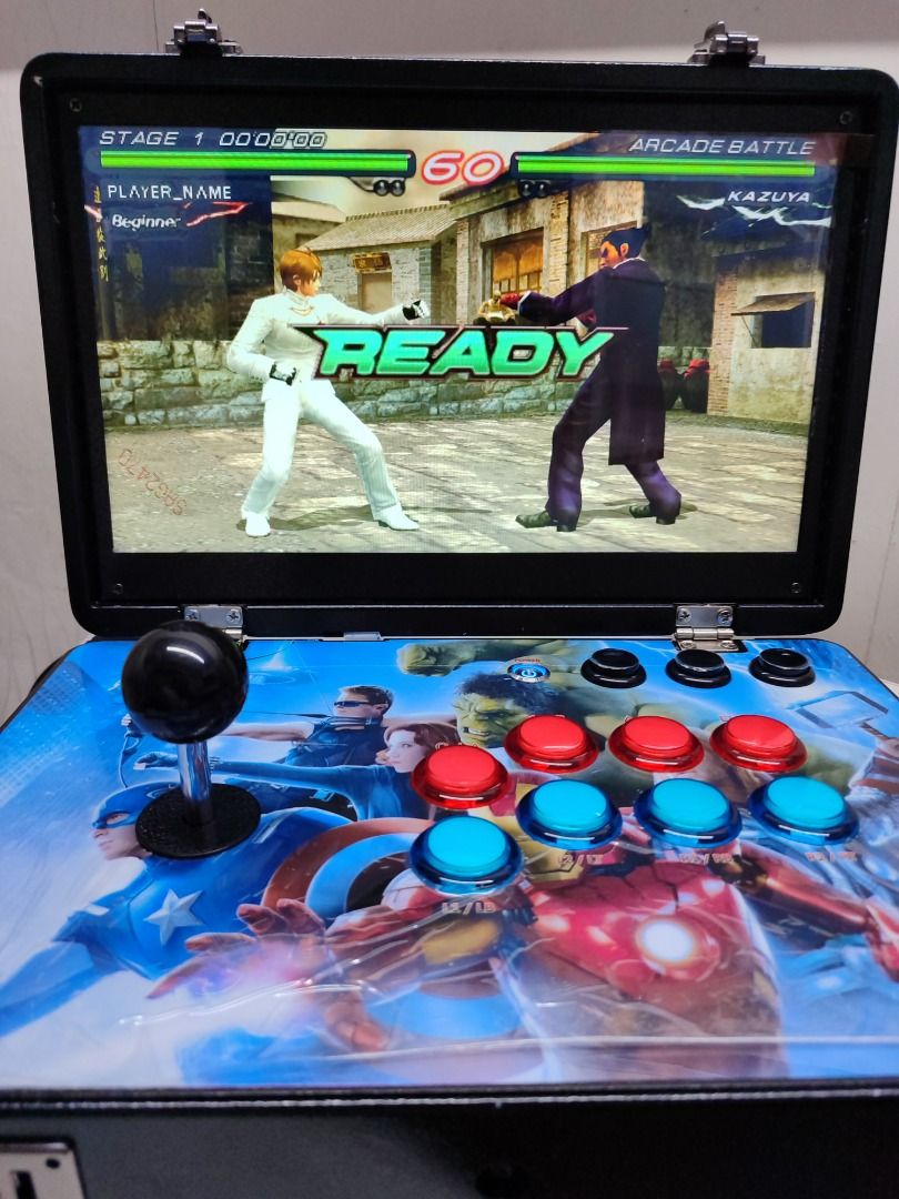 Pandora's Box Portable Arcade Game Console, 14-inch Screen (Category: Others) located in Makati City. Submitted by glempol-1 (Listing ID 1319380514, Image 1). Description: Good as brandnew no issue HD resolution Portable all-metal Pandora's Box, ideal for travel and outdoor activities 14-inch HD display with 1280X720 picture quality for on-the-go gaming Equipped with HDMI, VGA, and USB ports for connection to various devices and controllers.
