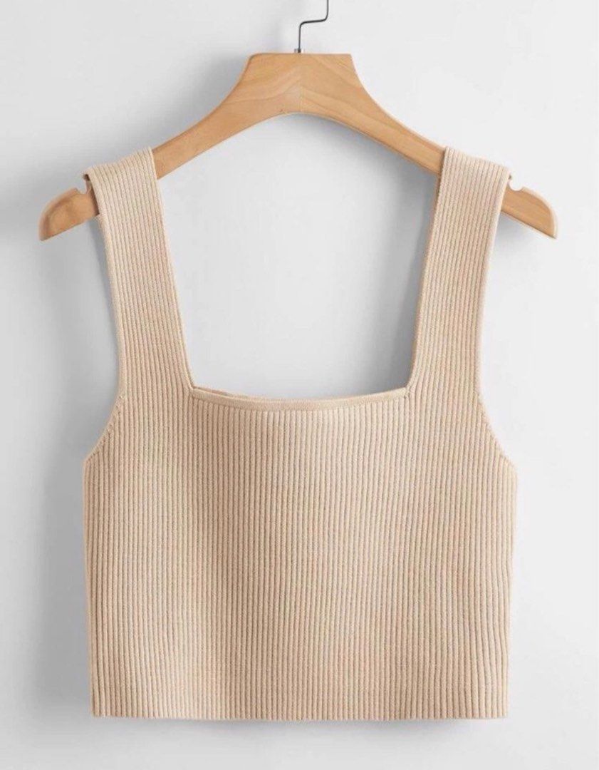 Ribbed Knit Crop Top (Category: Blouses) located in Paranaque City. Submitted by soapsian (Listing ID 1319464516, Image 1). Description: RFS: Decluttering Bought last year from Shein..