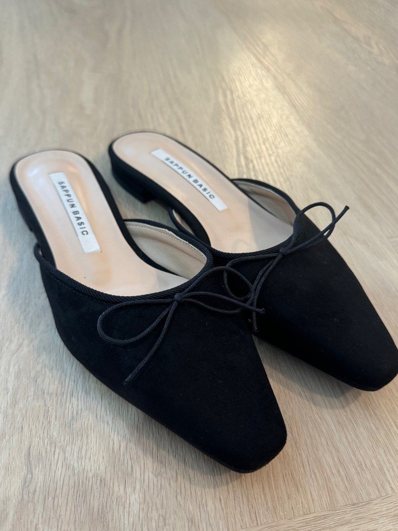 SAPPUN Jellia Ribbon Mule, Women's Fashion, Footwear, Flats on