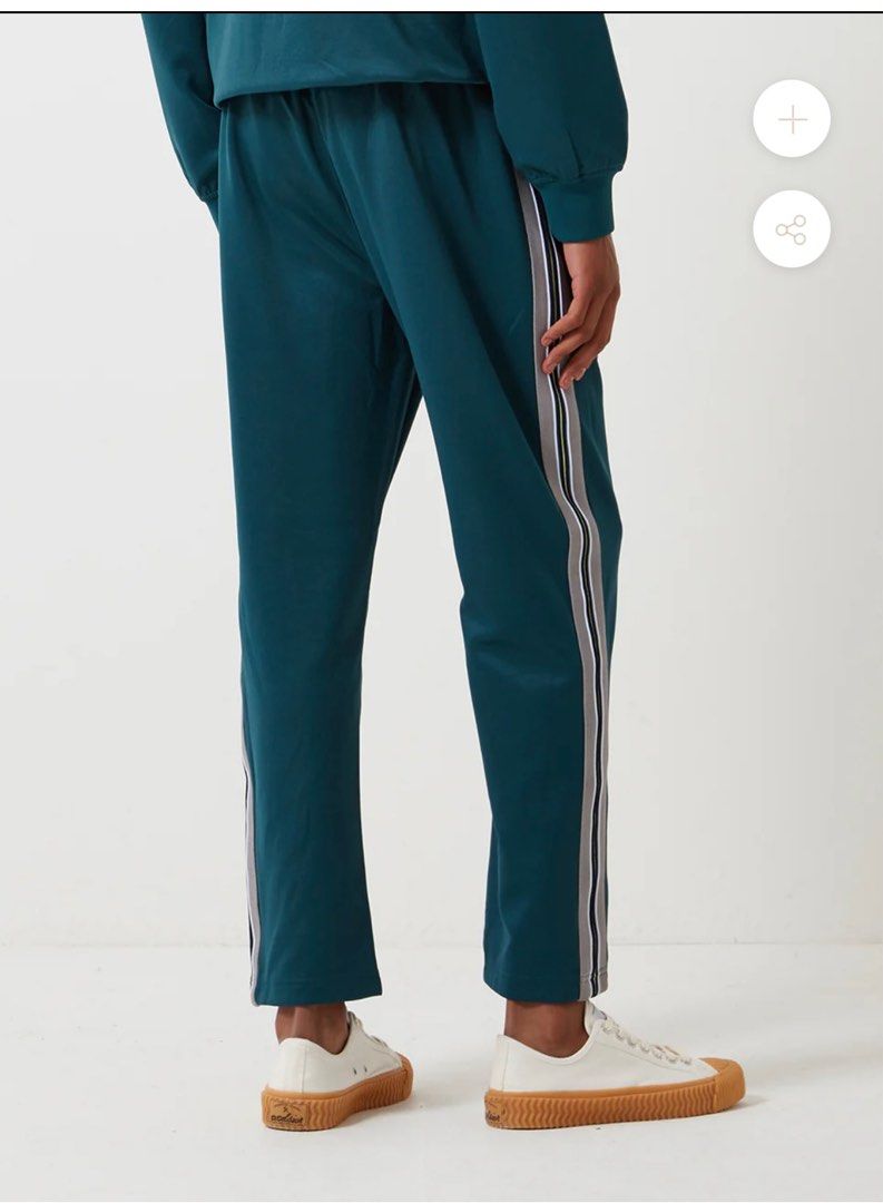 Textured rib track pant hot sale