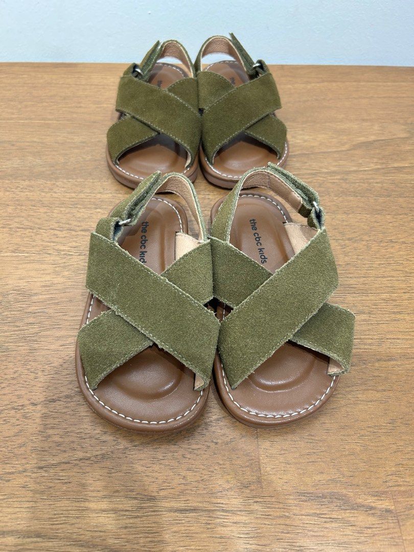 Suede Sandals in Forest Green 15cm x 1 pair 16cm x 1 pair