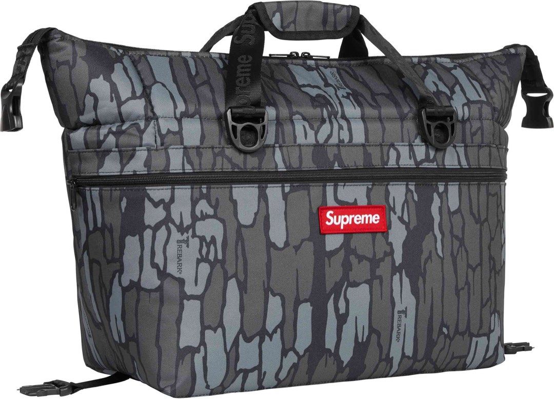 Supreme Duffle Bag Ss21 Red Camo Outdoor Equipment Bag Summit