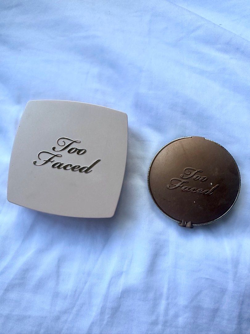 Too faced Powder & Bronzer (Empties) (Category: Makeup) located in Davao. Submitted by styleslegendxo (Listing ID 1319418094, Image 1). Description: Empties 250 for both.